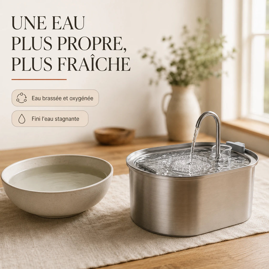 Une eau plus propre et plus fraîche, brassée et oxygénée