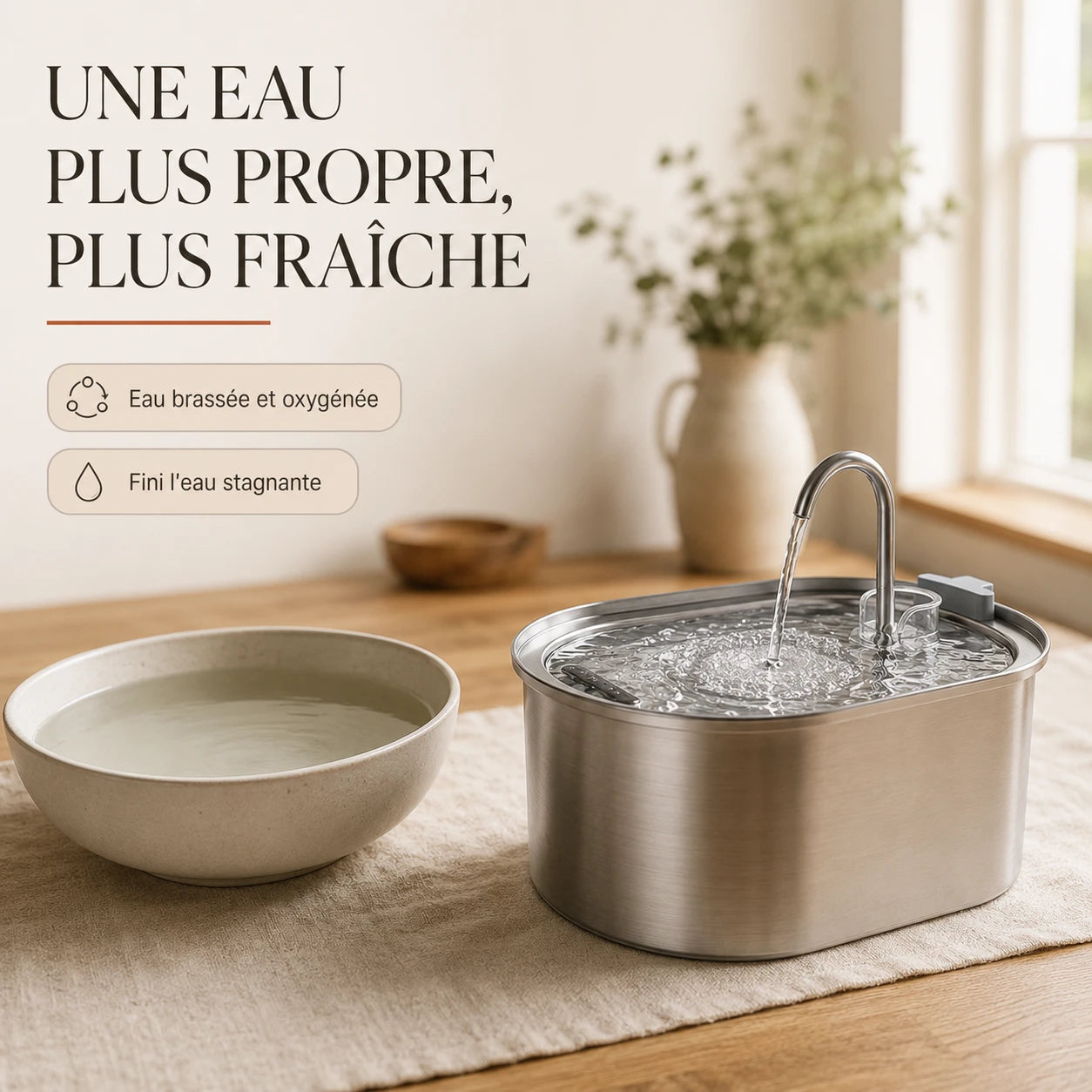 Une eau plus propre et plus fraîche, brassée et oxygénée Image