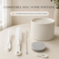 Kit de nettoyage compatible fontaines ceramique, inox et ABS
