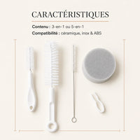 Caracteristiques du kit de nettoyage fontaine a chat