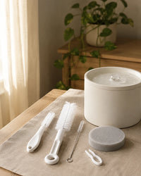 Kit de nettoyage fontaine a chat en situation