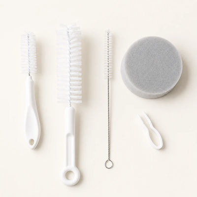Kit de nettoyage fontaine a chat 5-en-1, brosses et eponge