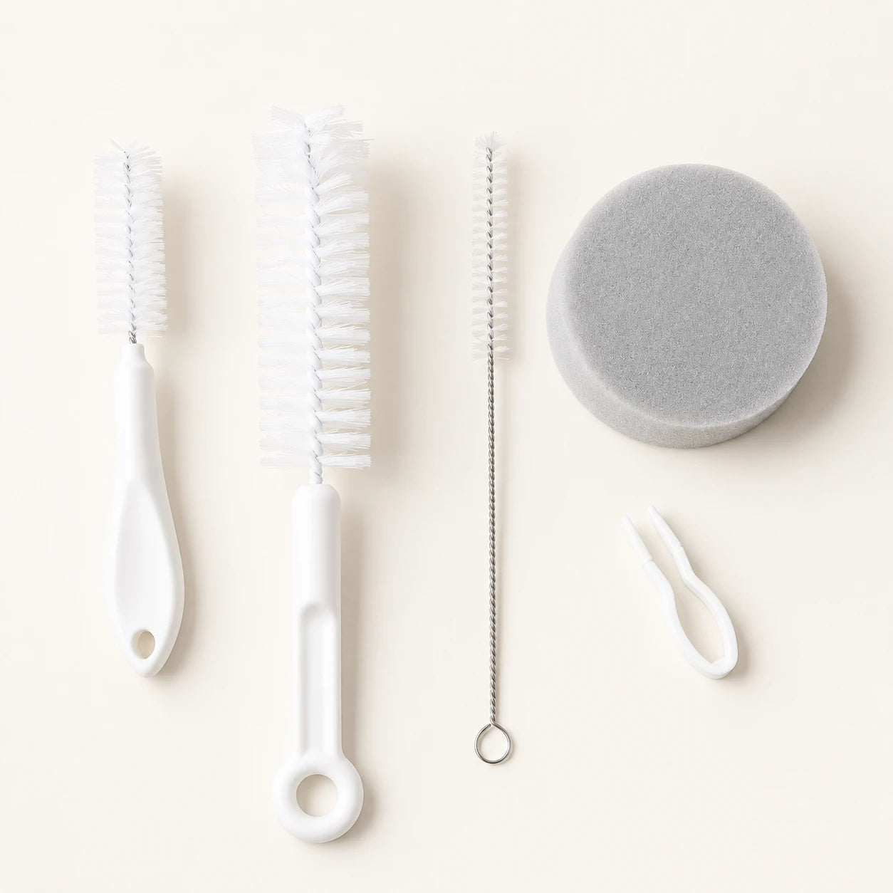 Kit nettoyage fontaine Chat 5-en-1 - Brosse + Éponge