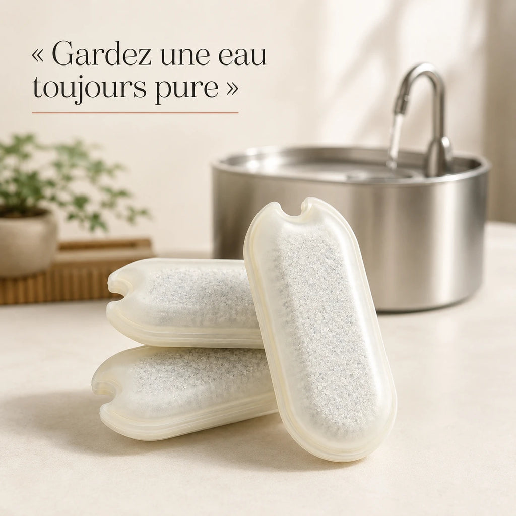 Filtres de rechange fontaine inox bec robinet 2,2 L, eau toujours pure