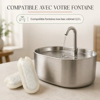 Filtres compatibles fontaine inox bec robinet 2,2 L