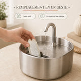 Remplacement du filtre dans la fontaine inox bec robinet 2,2 L