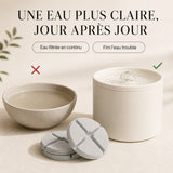 Eau plus claire avec les filtres fontaine ceramique 1 L
