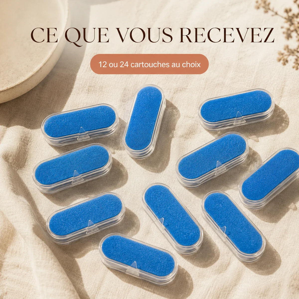 Contenu du pack de 24 filtres fontaine DownyPaws 2,5 L