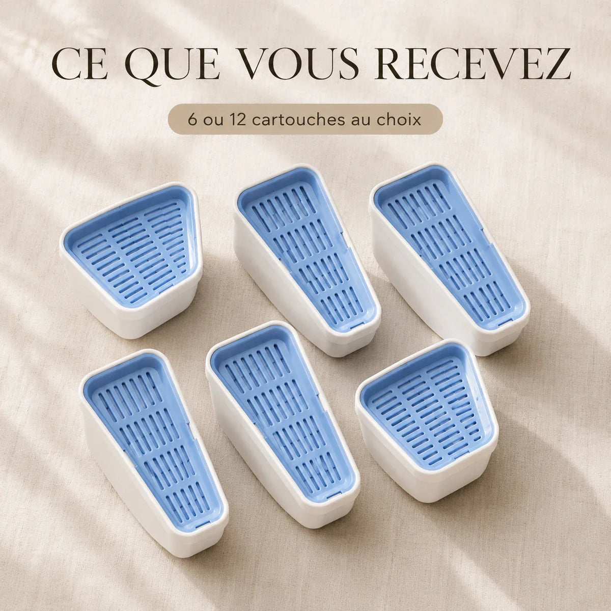 Contenu du pack de 6 filtres fontaine FlowArc 3,2 L