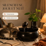 Fontaine silencieuse jour et nuit, pompe discrète