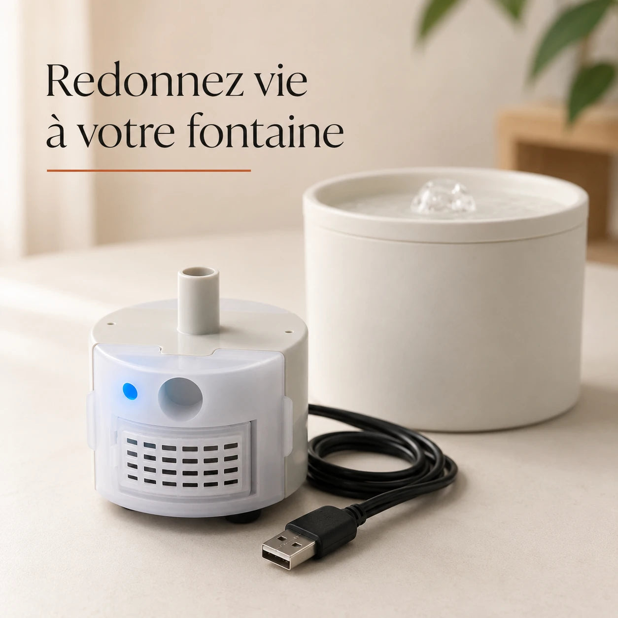 Pompe USB de rechange SMA-800, redonnez vie a votre fontaine