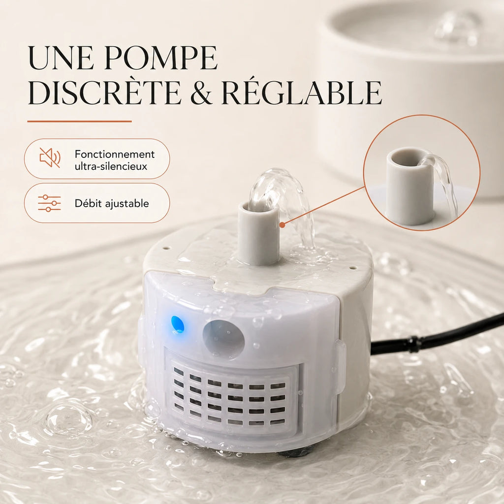 Pompe submersible SMA-800 reglable et silencieuse