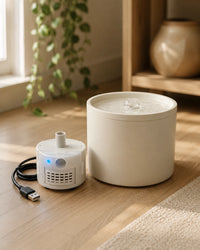 Pompe USB SMA-800 pour fontaine a chat en situation