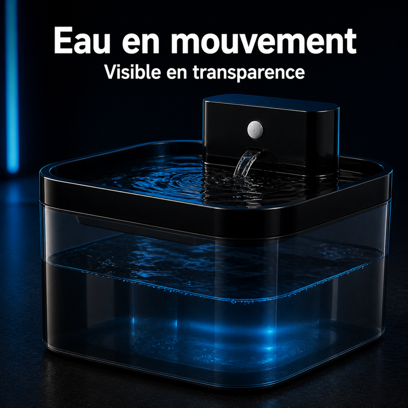 Eau en circulation — Fontaine sans fil 2,2 L capteur IR