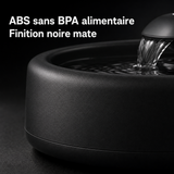 Matériaux sains — Fontaine à eau compacte noire pour chat – 2,2 L