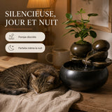 Fontaine silencieuse jour et nuit, pompe discrète