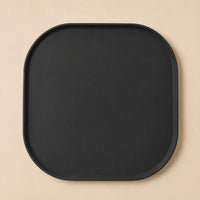 Tapis anti-gaspillage pour gamelle de chat — Noir