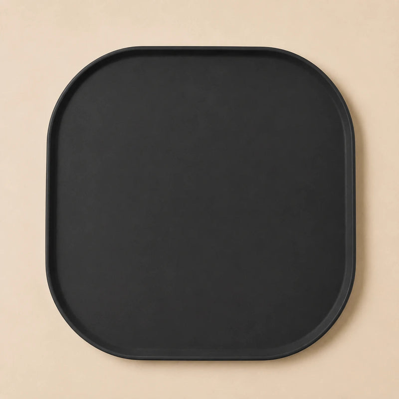 Tapis anti-gaspillage pour gamelle de chat — Noir